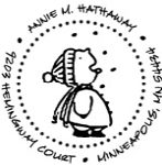 Catching Snowflakes Address Stamp CS-50072