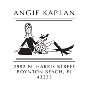 Laid Back Lady Address Stamp CS-10036