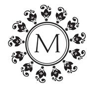 Custom Round Monogram Stamp - CS-70000