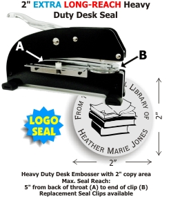 2in. EXTRA Long-Reach Desk Seal w/ Custom LOGO
