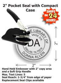 2in. Standard POCKET Seal (Design Online!)
