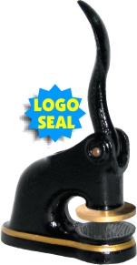 2in. Cast Iron Desk Seal w/Choice of Stock or Custom ($40 extra) LOGO
