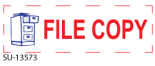 "File Copy" 2 Color Pre-inked Stamp