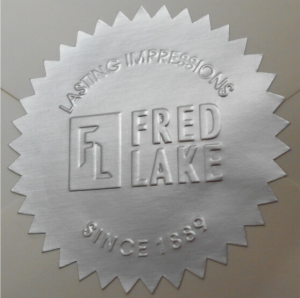 40ea. MATTE SILVER Foil Embossing Labels w/ Starburst Edge